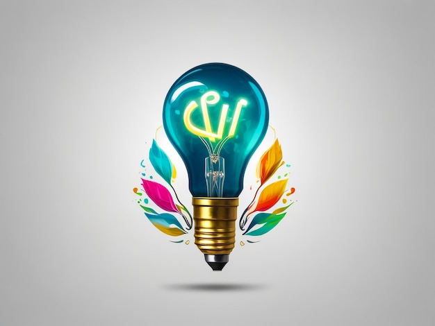 light bulb outlined vector symbol