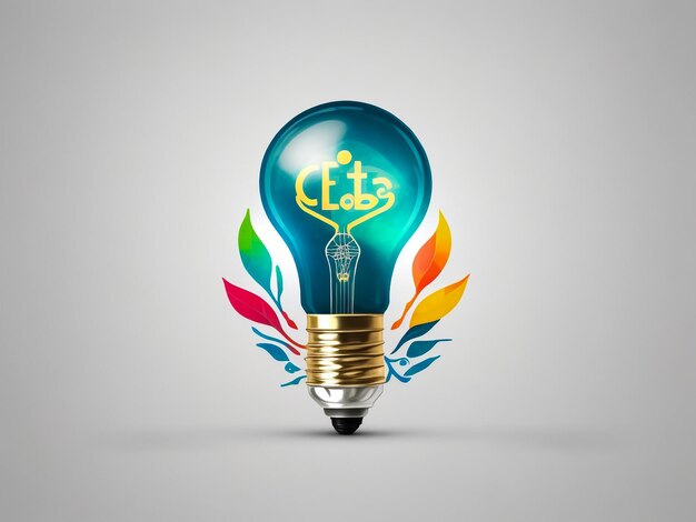 light bulb outlined vector symbol