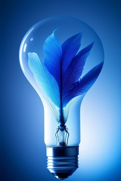 Light bulb providing blue light