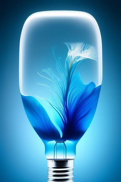 Light bulb providing blue light