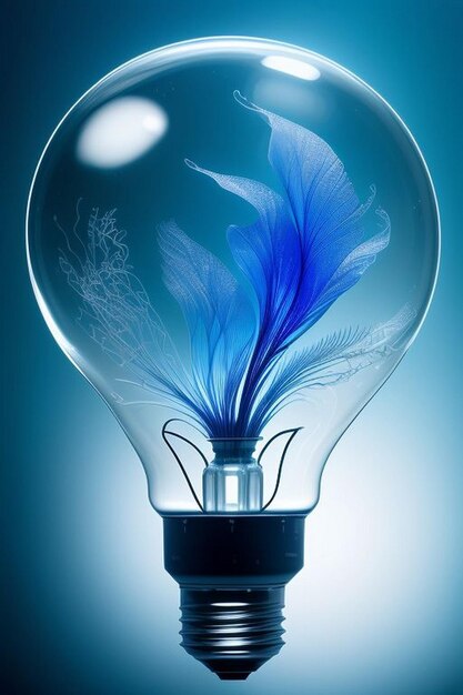 Light bulb providing blue light