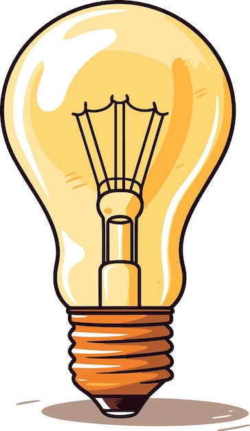 Photo a light bulb vector illustration