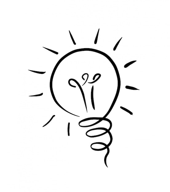 Light bulb vector