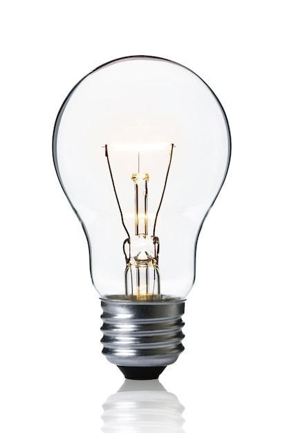 Light Bulb on white