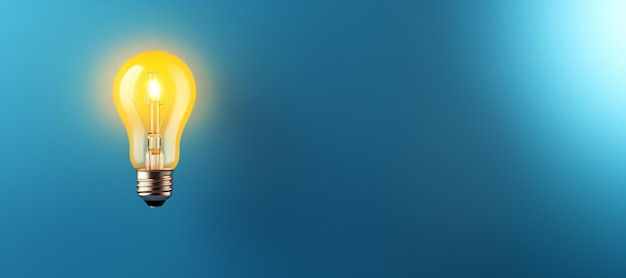 A light bulb with a bright light