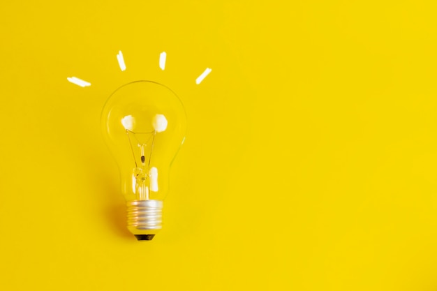 light bulb with concept drawing new ideas