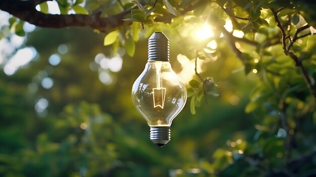 light bulb with plant inside