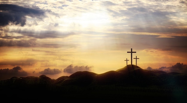 Light and Clouds on Golgotha Hill The Death and Resurrection of Jesus Christ and the Holy Cross