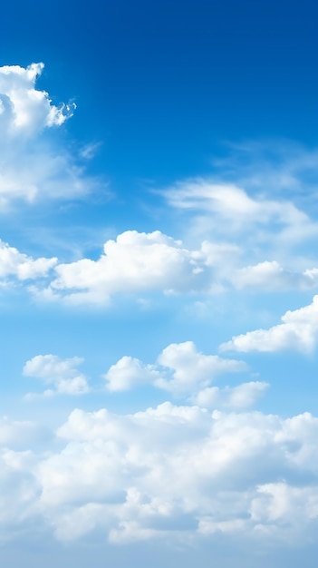 Light Clouds and Light Blue Sky Background