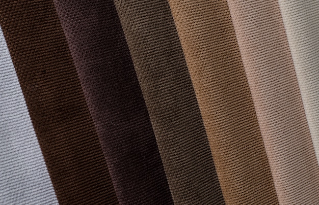 Light colors velour textile samples.. Fabric texture background