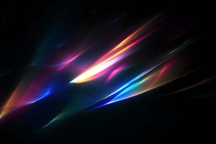 Photo light effect blur colorful warm rainbow light