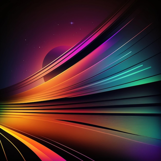 Light glow colorful background