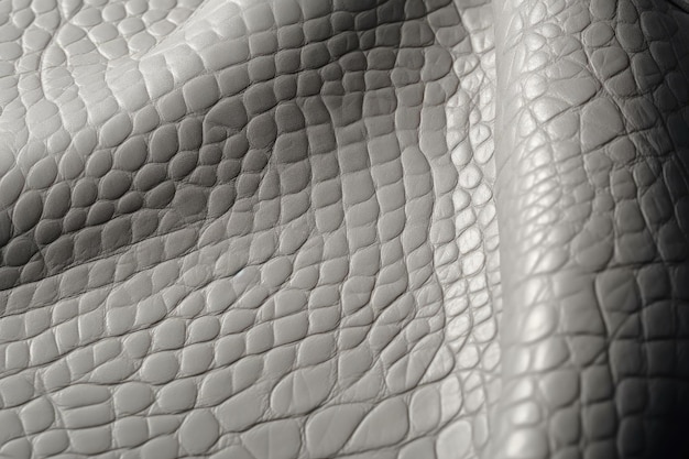 Light Gray Leather Background With Smooth Texture Generative AI