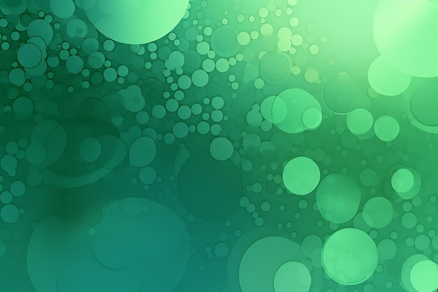 Light Green Blurred bubbles on abstract background with colorful gradient