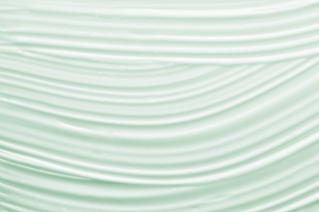 Light green cosmetic cream texture