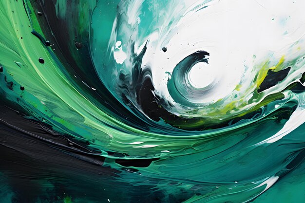 light green liquid background green watercolor splash fluid painting green liquid background