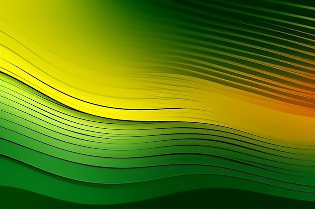 가운 녹색 노란색 추상적인 패턴과 선
