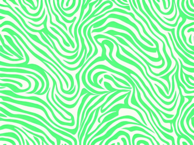 Light green zebra pattem with wavy lines seamless pattern wallpaper