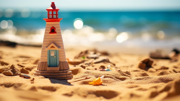 light house on the beach