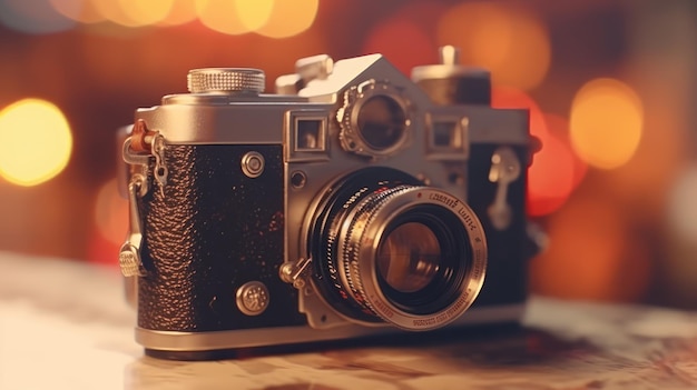 Light Leaks and Vintage Camera A Dreamy Design Retro Camera