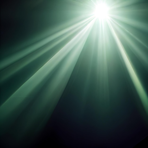 Light Lens flare on black background