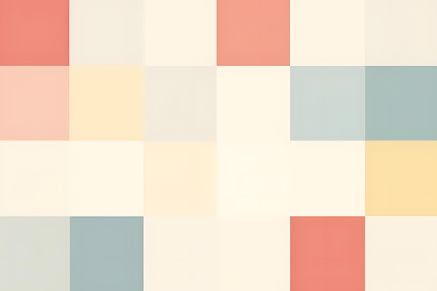 가운 그리드 미니멀리스트 색상으로 밝은 파스텔 사각형 패턴의 배경