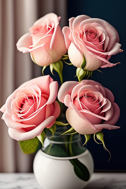 Light pink roses