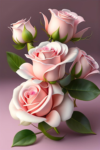 Light pink roses