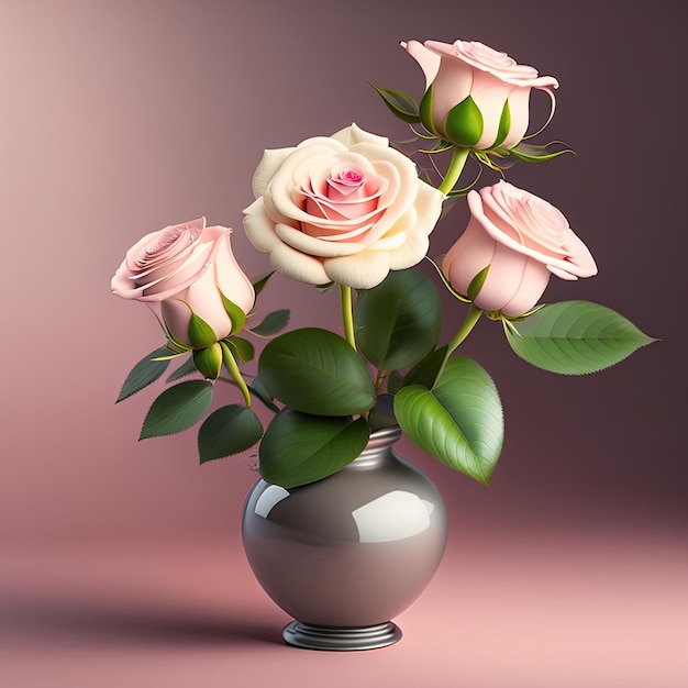 Light pink roses