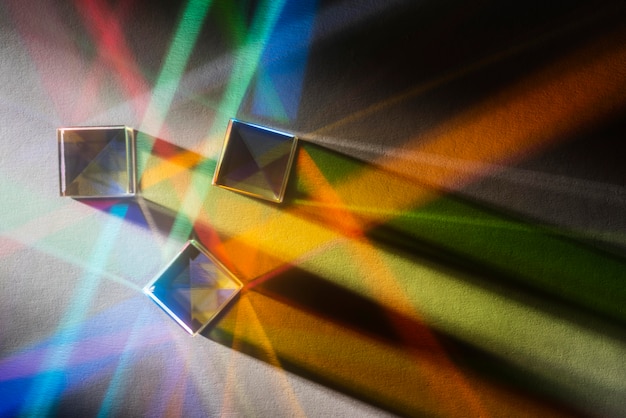 Light prisms colorful effect