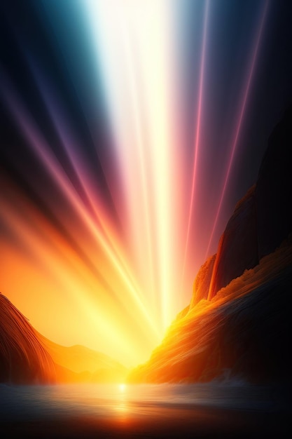 Light rays background