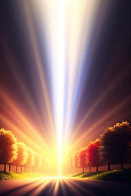 Light rays background