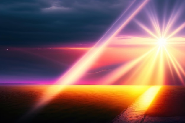 Light rays background