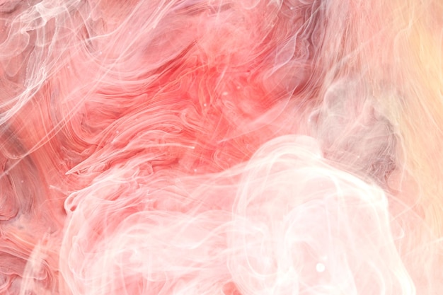 Light red abstract smoke background Mix alcohol ink creative liquid art mockup with copy space Acrylic paint waves underwater