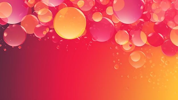 Photo light red yellow vector modern abstract illustration with colorful water drops ai generative