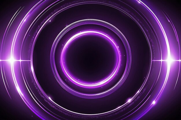 Light ring motion background elegant violet light widescreen vector illustration