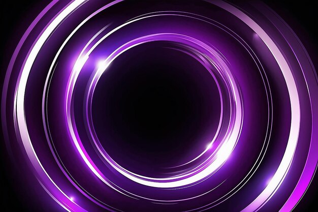Light ring motion background elegant violet light widescreen vector illustration