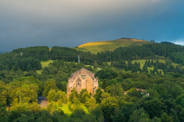 Light over the sancturary of Urkiola natural park