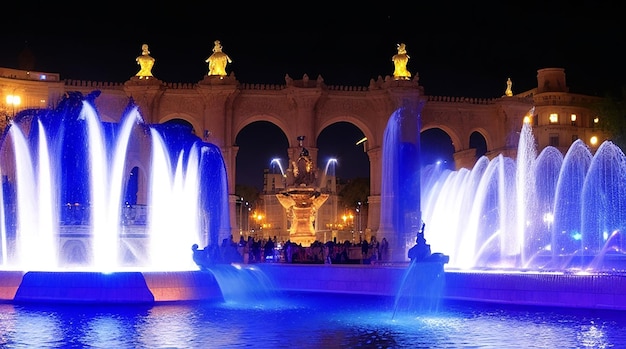 Light show and fountains placa espanya barcelona