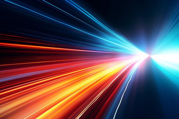 Light streak lines background