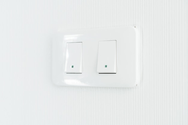 light switch on wall