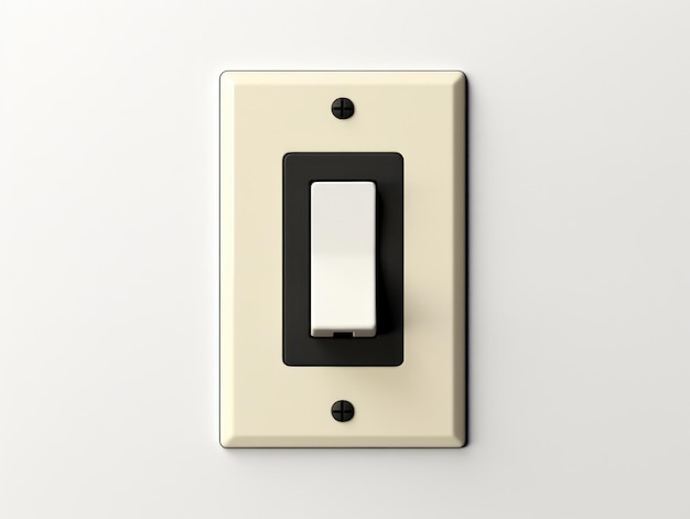 Photo a light switch on a wall