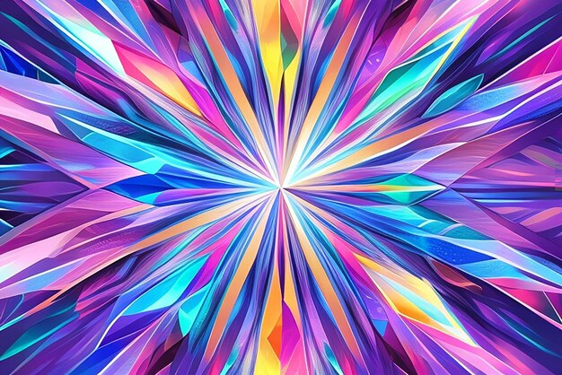 Light template with crystals triangles triangles on abstract background with colorful gradient pattern