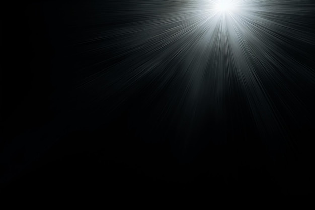 Photo light through the mystery fog spiritual ray of nature and magic beam spotlight on isolated