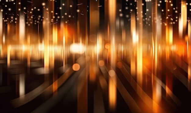 Свет через мокрые окна Ночной фестивальный фон Для баннерной открытки Книжная иллюстрационная карта Создана с помощью генеративных инструментов ИИ