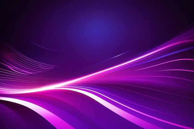 Light trail background elegant violet line crossing widescreen vector illustration