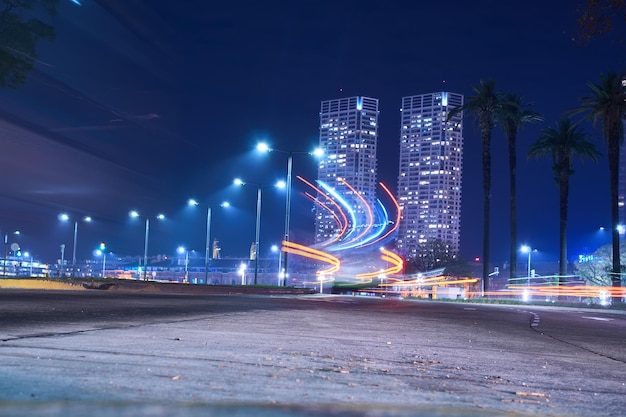 Light trail long exposure in Argentina