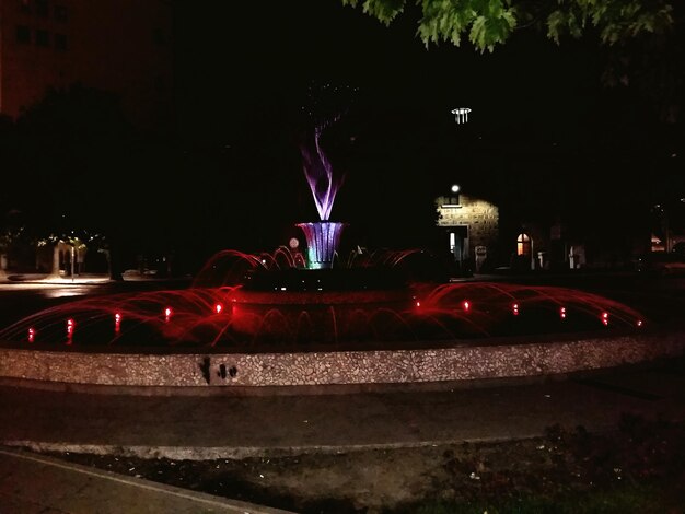 Light trails at night