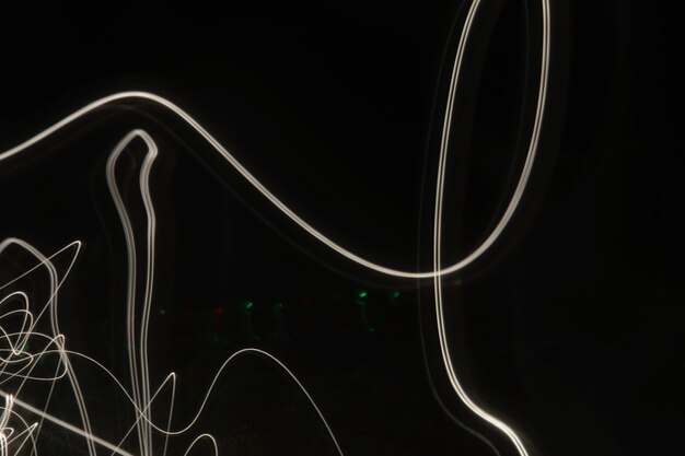 Photo light trails at night