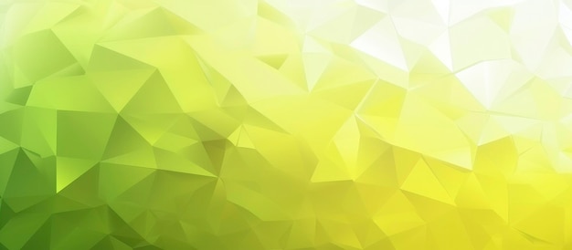 Photo light yellow and light green abstract trianglify gradient art background